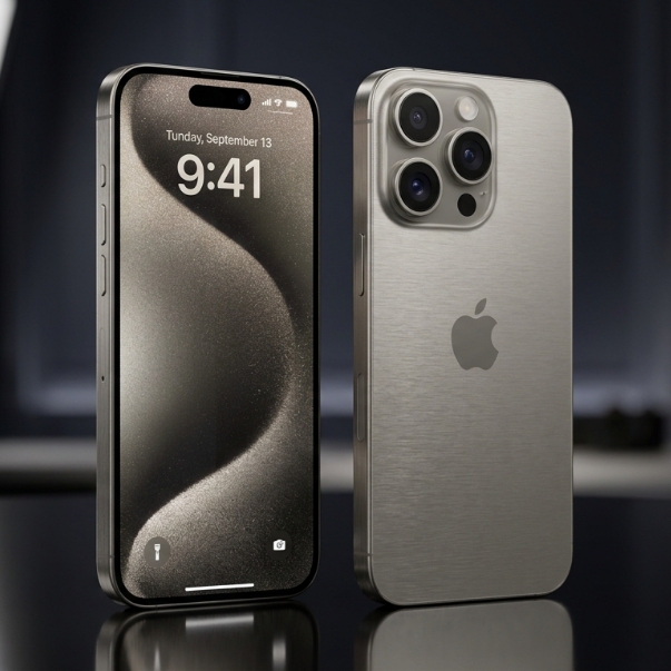 Apple iPhone 15 Pro titanium smartphone UAE